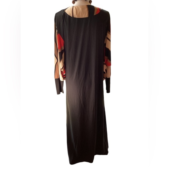 Vintage Batwing Caftan Maxi Dress. B32 - Picture 6 of 13